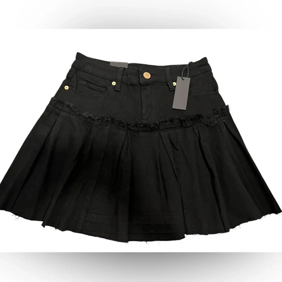 NWT BLANK NYC Black Mini Skirt 25 - Picture 1 of 3